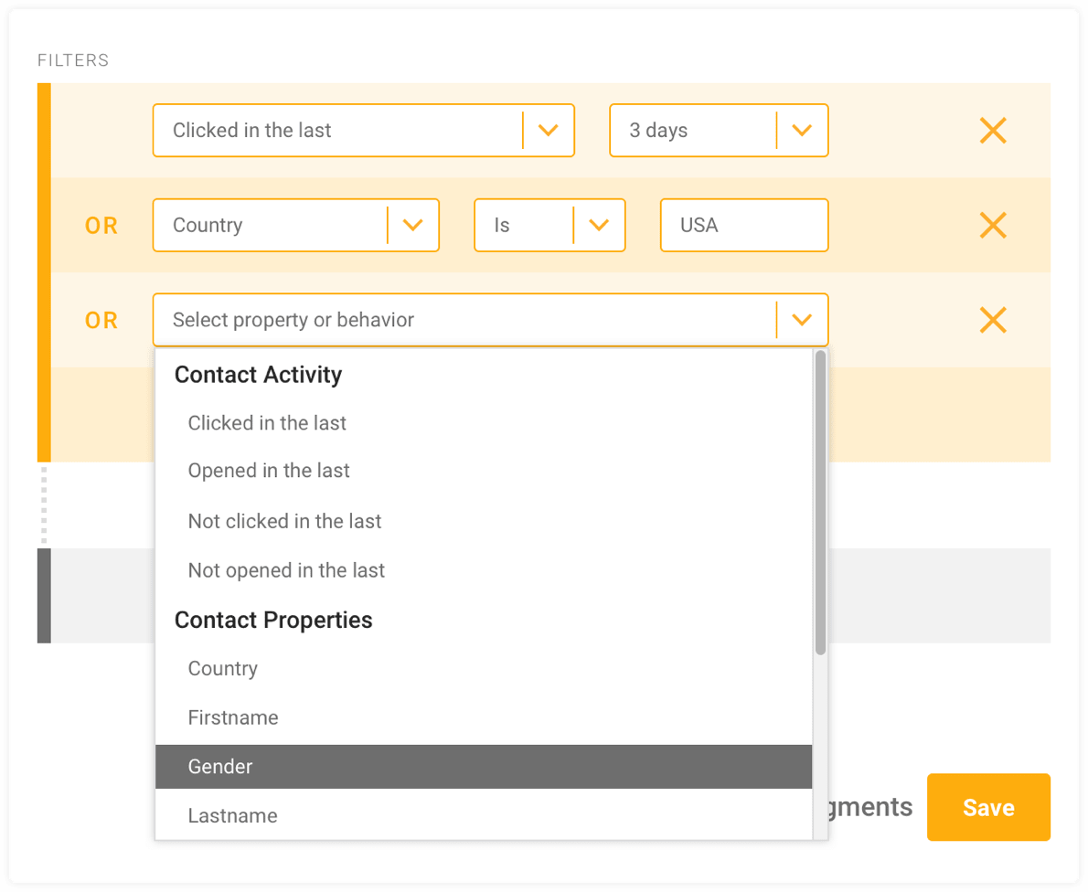 Email segmentation