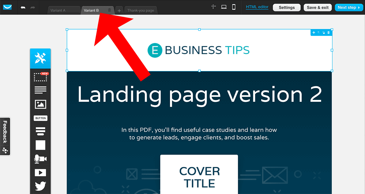 GetResponse Landing Page 2